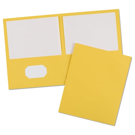 Two-Pocket File Folder, Yellow, PK25 MPN:47992