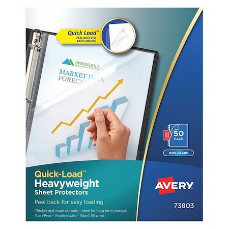 Non-Glare, Sheet Protector, 11 x 8.5, PK50 MPN:73803