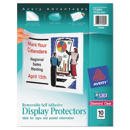 Display Sheet Protector, Clear, PK10 MPN:74404