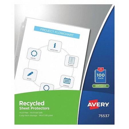 Clear, Sheet Protector, PK100 MPN:75537