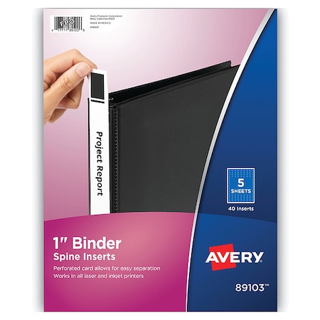 Binder, Spine Insert 1