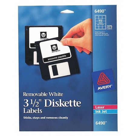 Disk Labels, PK375 MPN:6490