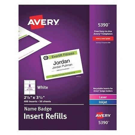 Name Tag Refills, PK50 MPN:5390
