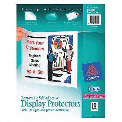 Display Sheet Protector Clear PK10 MPN:74404