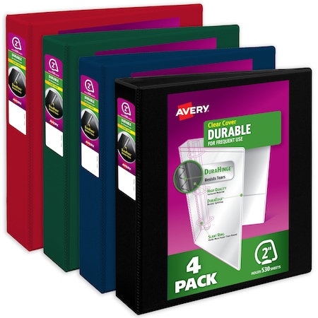 Binder, Dark Colors Durable View, PK4 MPN:05638
