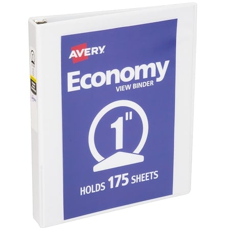 Economy View 3 Ring Binder, 1 in Ring MPN:05760