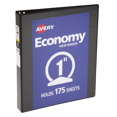 Economy View 3 Ring Binder, 1 in Ring MPN:05761