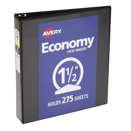 Economy View 3 Ring Binder, 1.5 in Ring MPN:05771