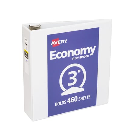 Economy View 3 Ring Binder, 3 in Ring MPN:05800