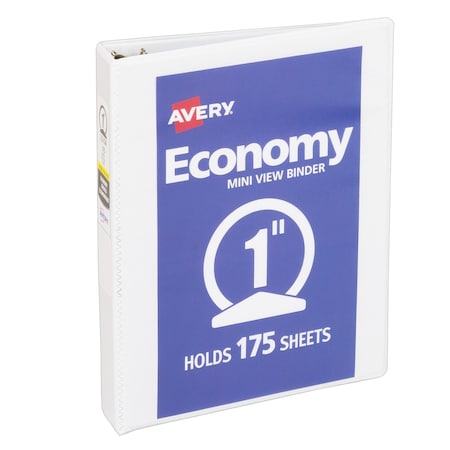 Economy View 3 Ring Binder, 1 in Ring MPN:05806