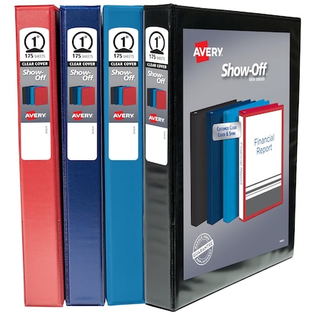 Show Off View Binder Multipack, 1 in, PK4 MPN:12789