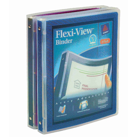 Flexi-View 3 Ring Binders, 0.5