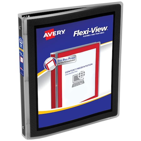 Flexi-View 3 Ring Binder, 1/2 in Round MPN:15767