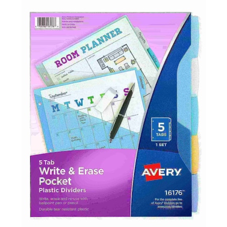 Write and Erase Durable Plastic Dividers MPN:16176