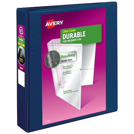Durable View 3 Ring Binders, 1.5 In, Blue MPN:17024