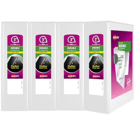 Binders, Durable View 3 Ring, 3 In, PK4 MPN:17030