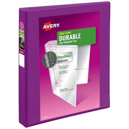 Durable View 3 Ring Binder, 1 in Ring MPN:17294