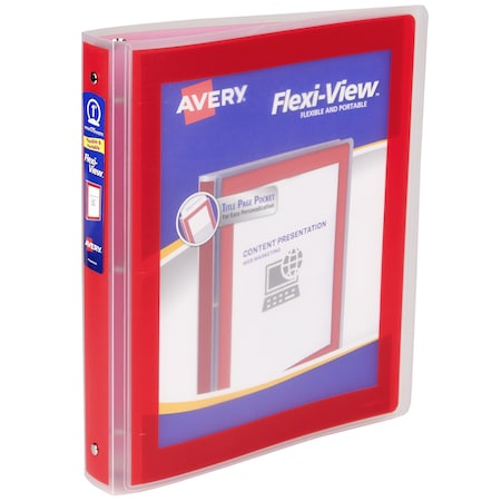 Flexi-View 3 Ring Binder, 1 In Round Ring MPN:17606