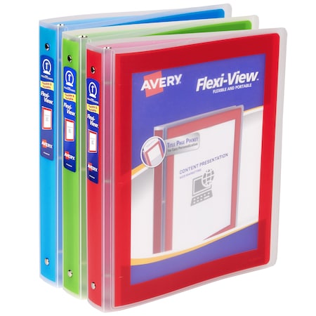 Flexi-View Binder, 1 in Round Ring MPN:17640