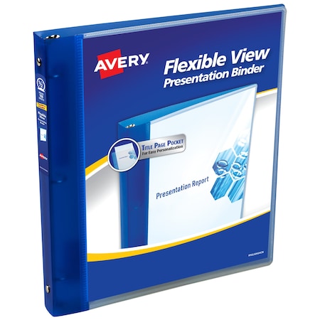 Flexible View 3 Ring Binder, 1/2 in Round MPN:17670