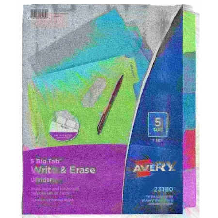 Big Tab Write and Erase Dividers MPN:23180