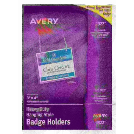 Hanging Style Vaccine Card Holder, 4x3, MPN:2922