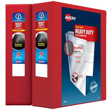 Heavy-Duty View 3 Ring Binder, 3 in, PK2 MPN:39701