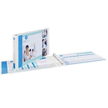 Heavy-Duty View 3 Ring Binder, 1.5