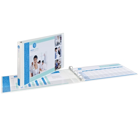 Heavy-Duty View 3 Ring Binder, 2 in Slant MPN:72126