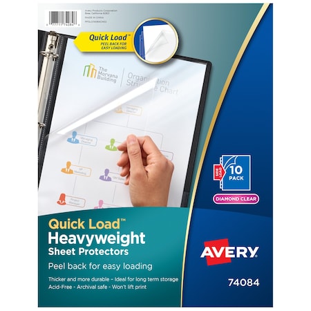 Diamond Clear Quick Load Sheet Pro, PK10 MPN:74084