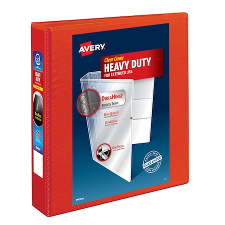 Heavy-Duty View 3 Ring Binder, 1.5