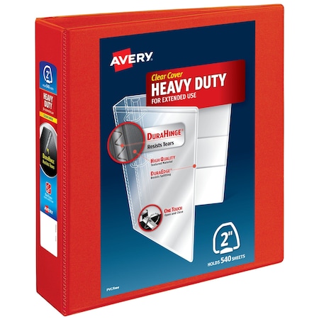 Heavy-Duty View 3 Ring Binder, 2 in Ring MPN:79225