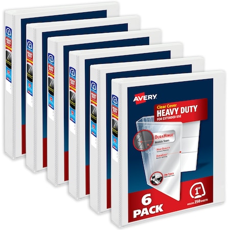 Binder, Heavy-Duty View 3 Ring, PK6 MPN:79274