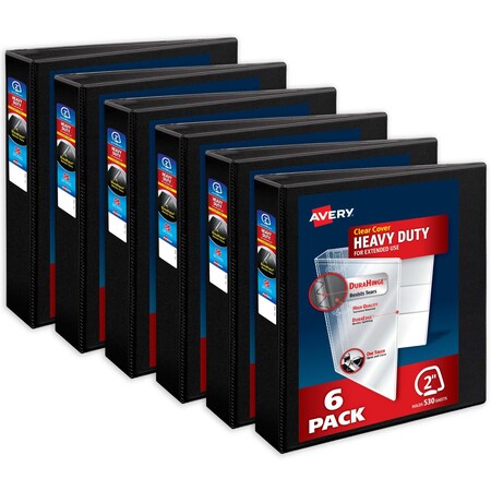 Binder, Heavy-Duty View 3 Ring, PK6 MPN:79279