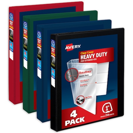 Binders, Heavy-Duty View 3 Ring, PK4 MPN:79632