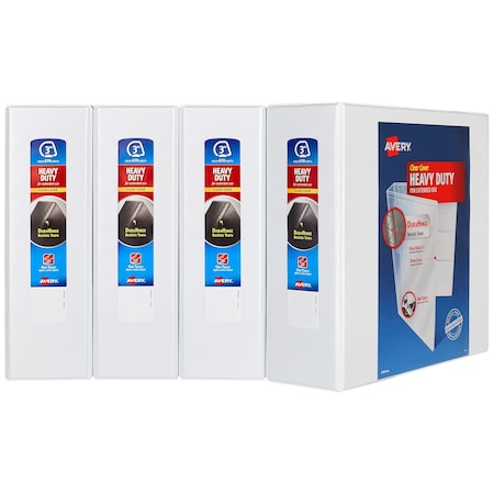 Binders, 3 in Heavy-Duty View 3 Ring, PK4 MPN:79745