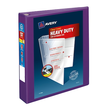 Heavy-Duty View 3 Ring Binder, 1.5 in MPN:79774