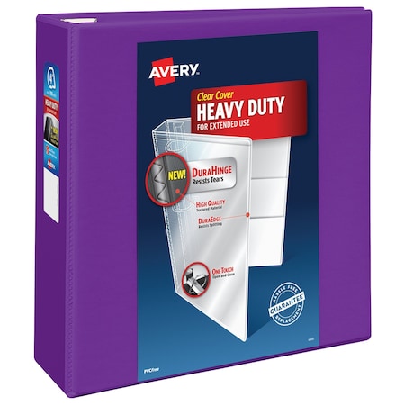 Heavy-Duty View 3 Ring Binder, 4 in MPN:79813
