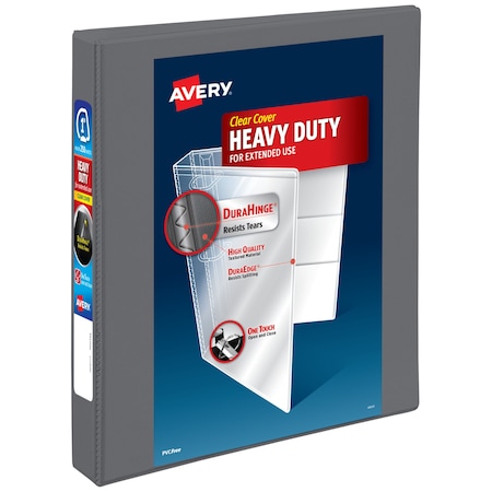 Heavy-Duty View 3 Ring Binder, 1 In MPN:79865