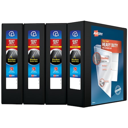 Binders, Heavy-Duty View 3 Ring, 2 in, PK4 MPN:79872