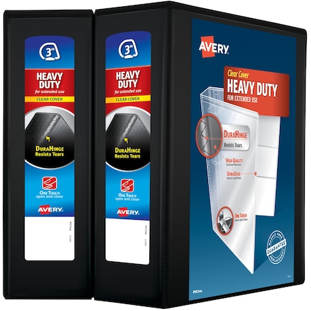 Heavy-Duty View 3 Ring Binders, 3 in, PK2 MPN:79873