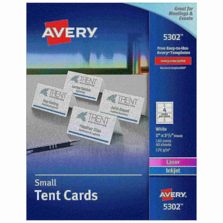 Place Cards, Two-Sided Printing, PK160 MPN:5302
