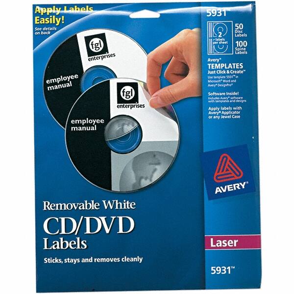 Label Maker Label: White, Paper, 12