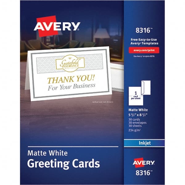 Greeting Card: Matte White MPN:08316