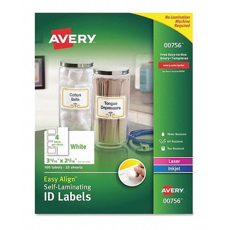 Self-Laminating ID Label, 2.3