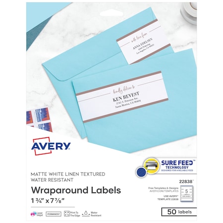 Printable Wraparound Rectangle Lab, PK50 MPN:22838