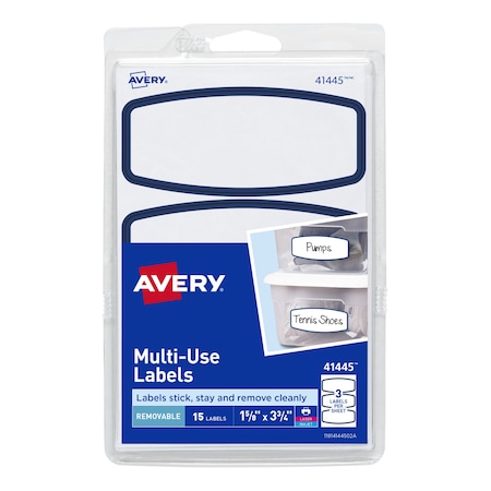 Removable Multiuse Labels, Removab, PK15 MPN:41445