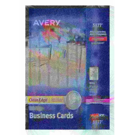 Clean Edge Business Cards, Uncoat, PK400 MPN:5877