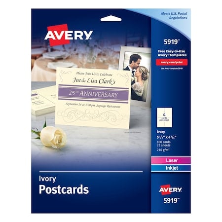 Postcards, Ivory, Two-Sided MPN:5919