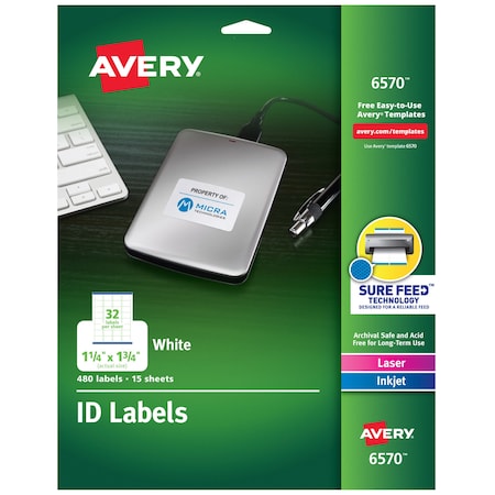 ID Labels, Sure Feed Technology, PK480 MPN:6570